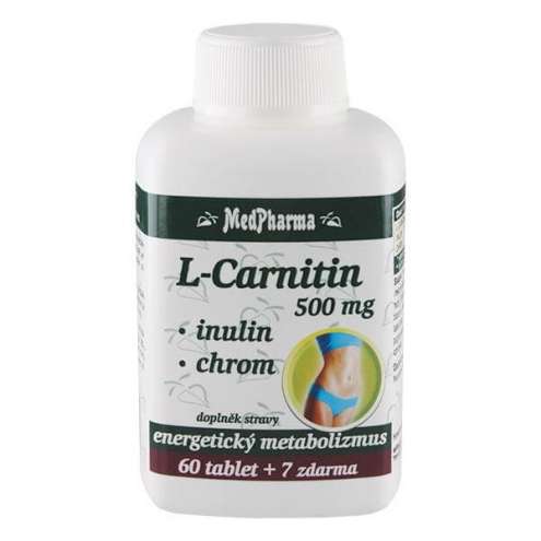 MEDPHARMA L-карнитин 500 мг + Инулин + Хром, 67 таблеток